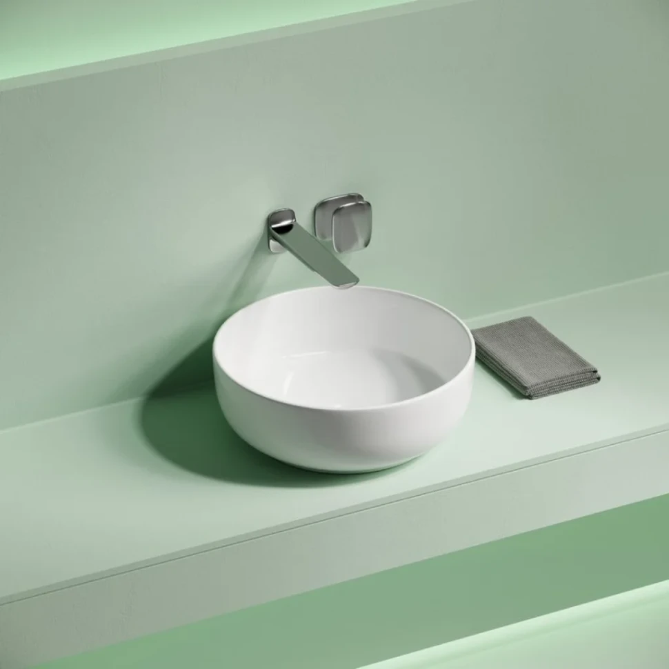 Накладная раковина Ceramicanova Taycan CN12003 37х37 глянцевая белая