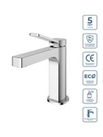 Смеситель для раковины BelBagno Albano ALBANO-LVM-CRM-W0 хром Смеситель для раковины BelBagno Albano ALBANO-LVM-CRM-W0 хром