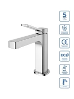 Смеситель для раковины BelBagno Albano ALBANO-LVM-CRM-W0 хром
