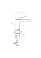Смеситель для раковины BelBagno Albano ALBANO-LVM-CRM-W0 хром