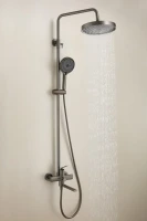 Душевая стойка BELZ B813 B24813-3 оружейная сталь Душевая стойка BELZ B813 B24813-3 оружейная сталь