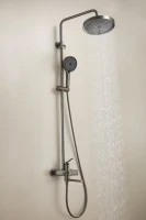 Душевая стойка BELZ B813 B24813-3 оружейная сталь Душевая стойка BELZ B813 B24813-3 оружейная сталь