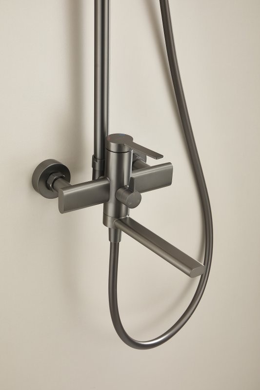 Душевая стойка BELZ B813 B24813-3 оружейная сталь