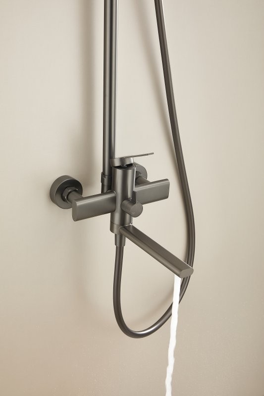 Душевая стойка BELZ B813 B24813-3 оружейная сталь