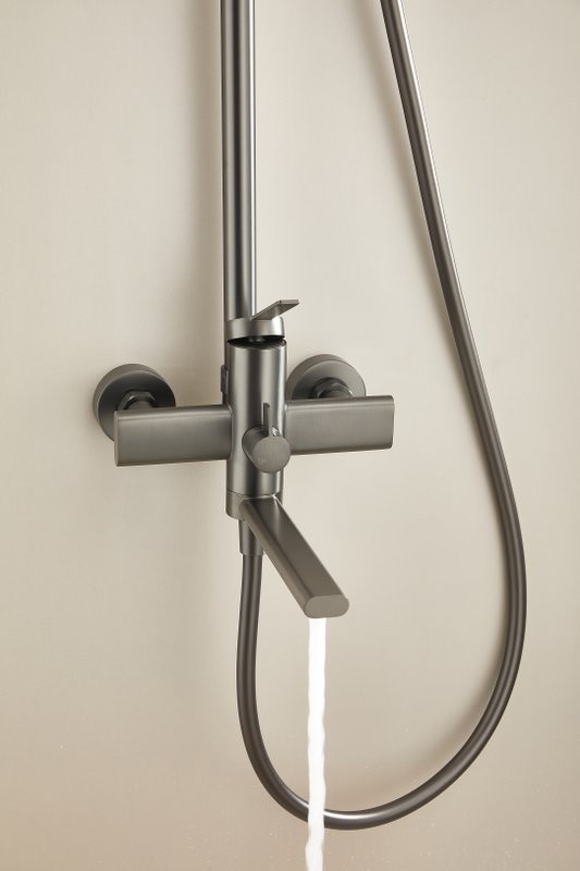 Душевая стойка BELZ B813 B24813-3 оружейная сталь