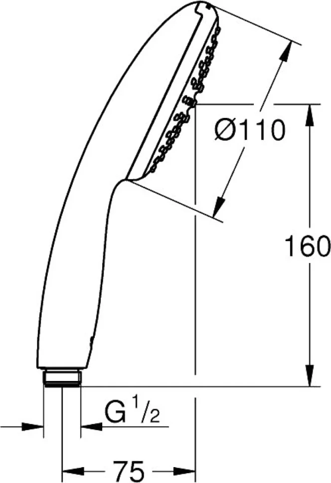 Душевая лейка Grohe Tempesta 27852003 хром