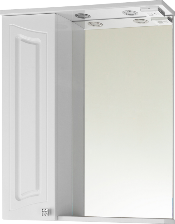 Зеркало Vod-Ok Адам L 65 белый