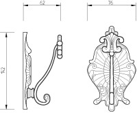 Крючок Migliore Elisabetta 17069 золото