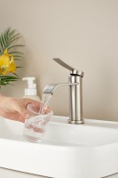 Смеситель для раковины BELZ B812 B10812-1 сатин