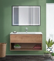 Зеркало BelBagno Kraft 80x100, с подсветкой, с подогревом, черный