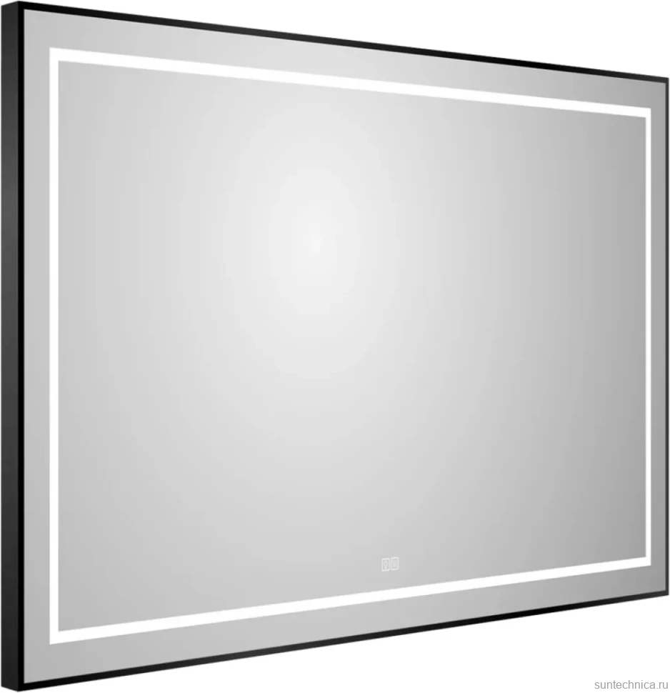 Зеркало BelBagno Kraft 80x100, с подсветкой, с подогревом, черный