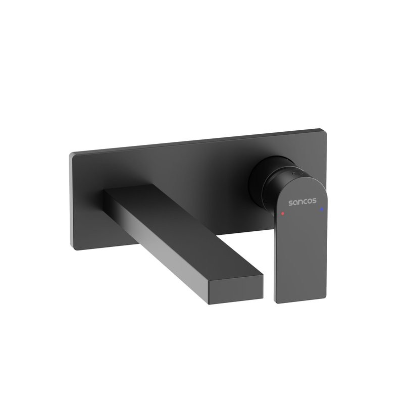 Смеситель для раковины Sancos Studio, черный матовый, SC9017MB