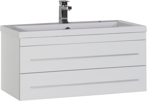 Тумба под раковину Aquanet Верона 90 подвесная белая