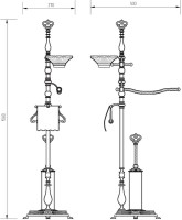 Стойка Migliore Elisabetta 17045 хром