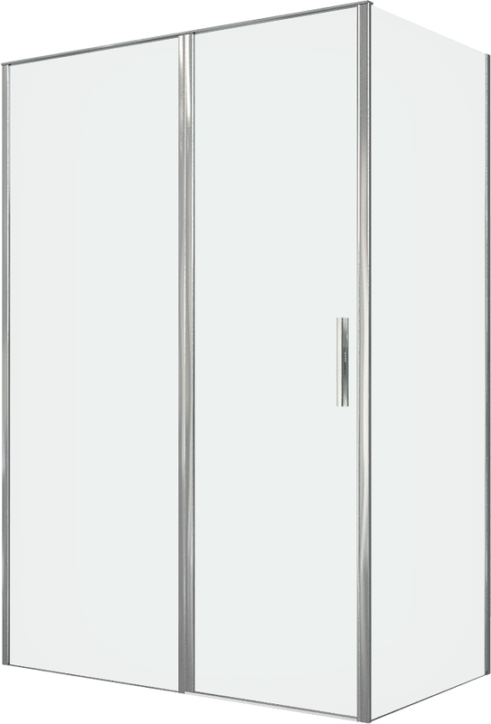 Душевой уголок Allen Brau Priority 140x80, профиль хром, стекло прозрачное