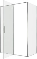 Душевой уголок Allen Brau Priority 140x80, профиль хром, стекло прозрачное