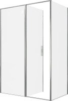 Душевой уголок Allen Brau Priority 140x80, профиль хром, стекло прозрачное