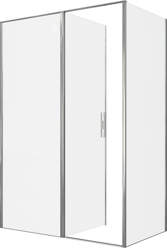 Душевой уголок Allen Brau Priority 140x80, профиль хром, стекло прозрачное