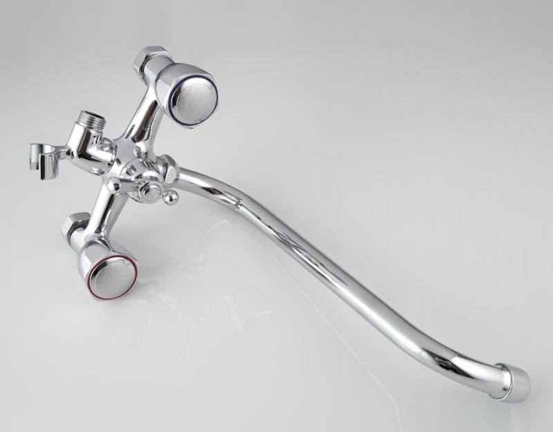 Смеситель с длинным изливом для ванны Frap H09 F2209 хром