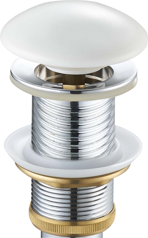 Донный клапан для раковины SantiLine SL-102 без перелива, белый