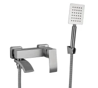 Смеситель для ванны с душем Fmark FS8624-1 сатин Смеситель для ванны с душем Fmark FS8624-1 сатин