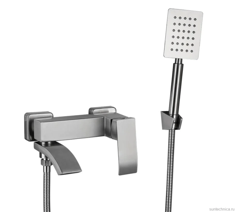 Смеситель для ванны с душем Fmark FS8624-1 сатин