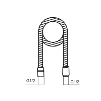 Душевой шланг Caprigo Parts 99-515-crm хром