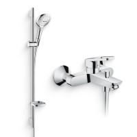 Душевой комплект Смеситель Hansgrohe Logis Loop Logis loop 71244000 + Гарнитур Raindance Select E 120 26621000