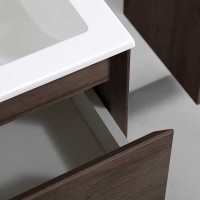 Мебель для ванной комнаты Vincea Luka 80 2 ящика, темный дуб