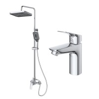 Комплект для ванной BelBagno Due DUE-DOCM/LVM-CRM хром