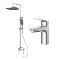 Комплект для ванной BelBagno Due DUE-DOCM/LVM-CRM хром