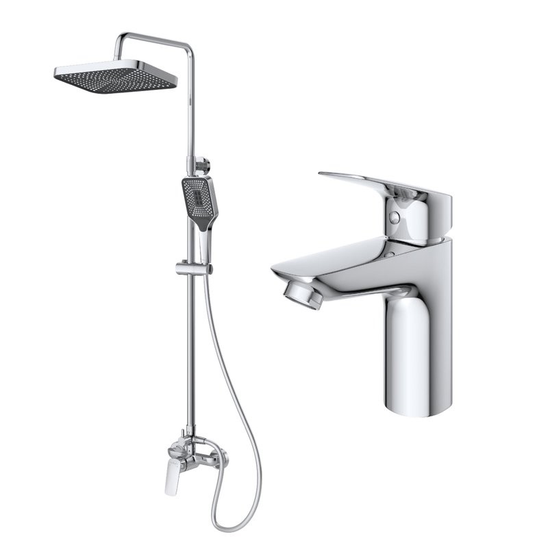 Комплект для ванной BelBagno Due DUE-DOCM/LVM-CRM хром