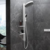 Душевая стойка Hansgrohe Rainfinity 26842700 С ВНУТРЕННЕЙ ЧАСТЬЮ, матовая белая
