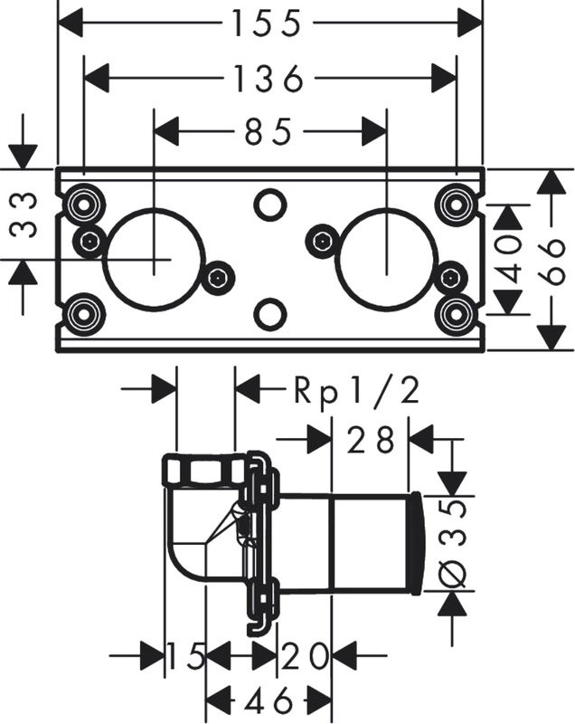 Душевая стойка Hansgrohe Rainfinity 26842700 С ВНУТРЕННЕЙ ЧАСТЬЮ, матовая белая