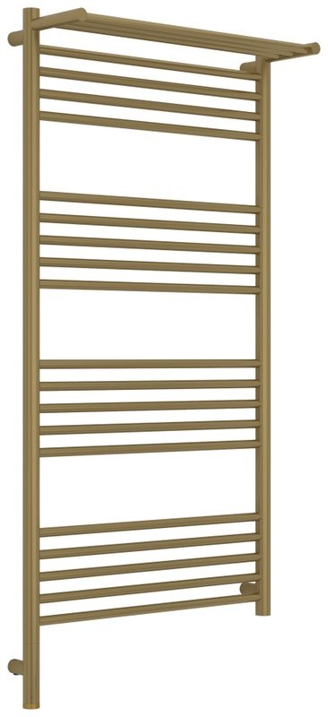 Полотенцесушитель электрический Сунержа Богема 3.1 32-6006-1260 130x65 см, подключение слева, золотой шелк, лесенка, с полкой