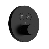 Душевая система скрытого монтажа для душа, лейка, верхний душ, черный AQUAme AQM8401MB