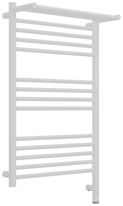 Полотенцесушитель электрический Сунержа Богема 3.1 30-6007-8050 90x55 см, подключение справа, матовый белый, лесенка, с полкой