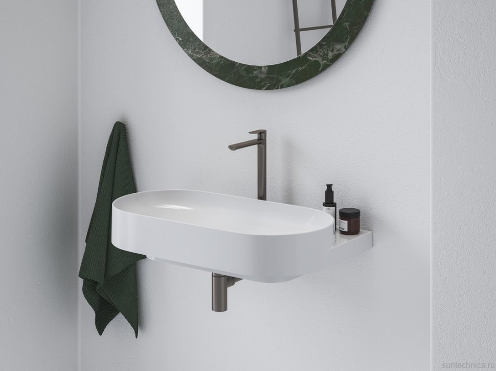 Смеситель для раковины Ravak Eleganta EL 015.21GB BeCool, брашированный графит