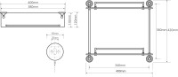 Полка Bemeta Retro 144202128