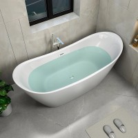 Акриловая ванна Ceruttispa 10201 180x80 см, отдельностоящая, белая, овальная, с каркасом, со сливом-переливом, с донным клапаном