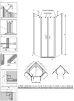 Душевой уголок Radaway Nes PTD 100x100 Душевой уголок Radaway Nes PTD 100x100