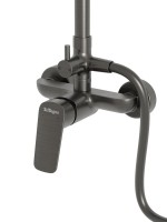 Душевая стойка BelBagno Due DUE-DOCM-GM оружейная сталь