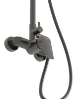 Душевая стойка BelBagno Due DUE-DOCM-GM оружейная сталь