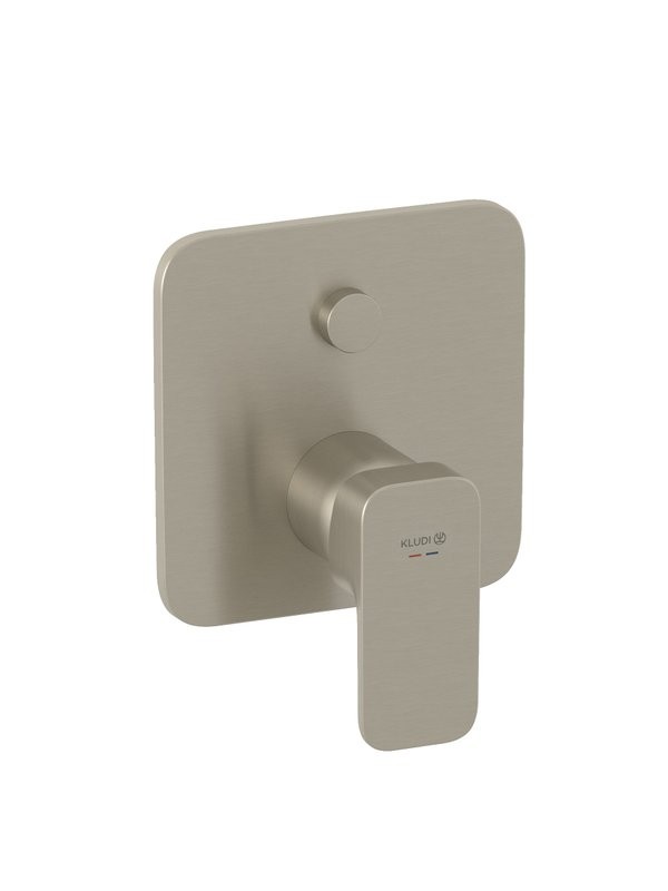 Встраиваемый смеситель для душа и ванны Kludi Renon 42759N575 С ВНУТРЕННЕЙ ЧАСТЬЮ, брашированный никель PVD