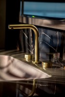 Смеситель для раковины Boheme Stick diamond 152-MG matt gold