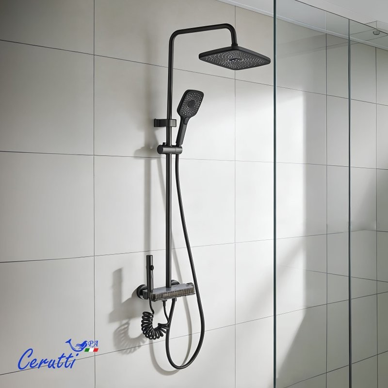Душевая стойка Ceruttispa 11410 графит