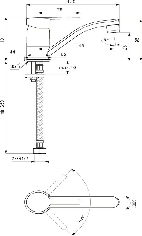 Смеситель для раковины Vidima Logik BA276AA