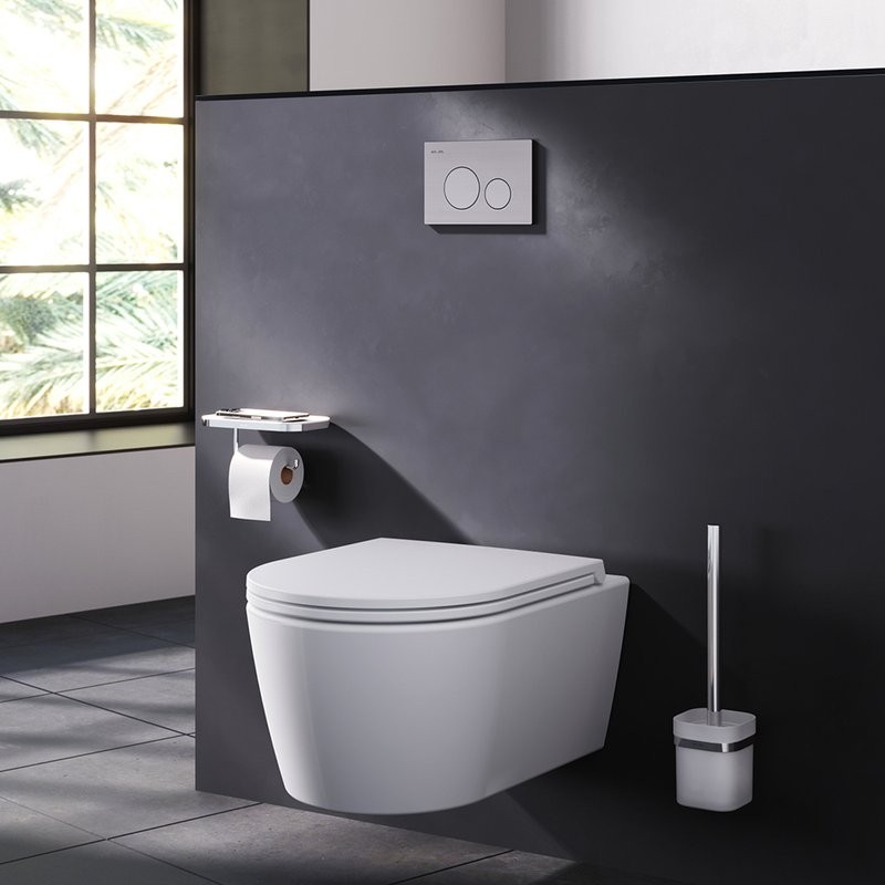 Кнопка смыва для унитаза AM.PM Pro L I049031 пластик, цвет матовый никель