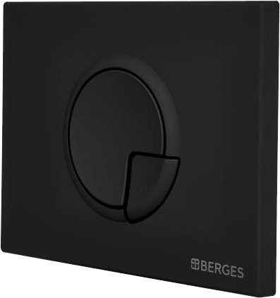 Кнопка смыва Berges Novum R5 чёрный, матовый
