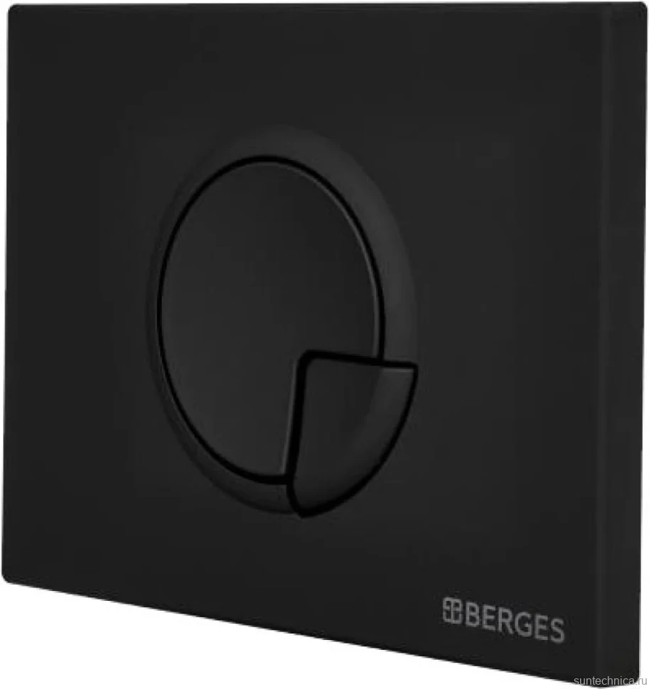 Кнопка смыва Berges Novum R5 чёрный, матовый